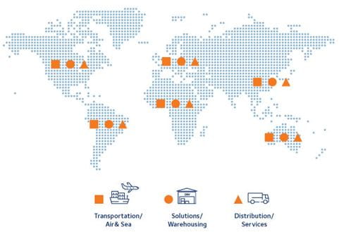 HCST automotive worldwide location on a map